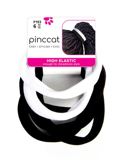 PINCCAT SCRUNCHIES: BLACK 4PCS & WHITE 2PCS