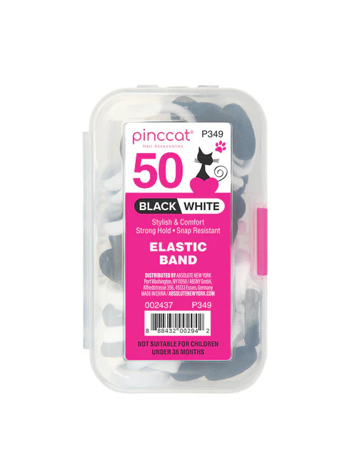 PC Kids Elastic Band B/W 50pcs