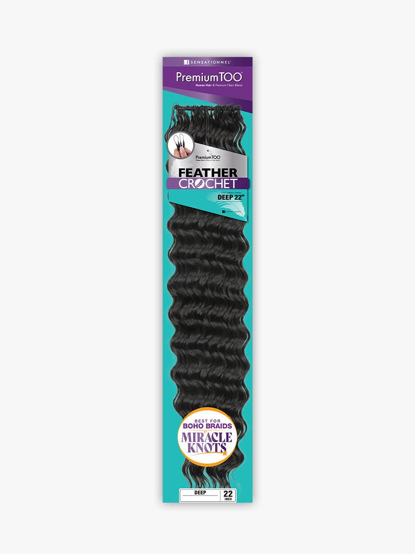 PREMIUM TOO_FEATHER CROCHET_DEEP 22″