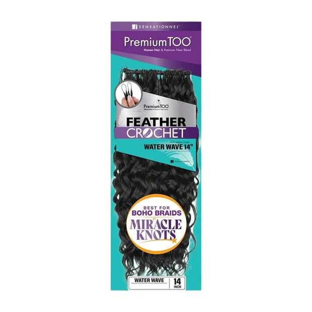 Premium Too Feather Crochet Deep 14 "
