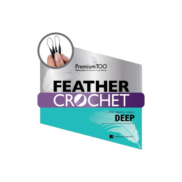 Premium Too Feather Crochet Deep 14 "