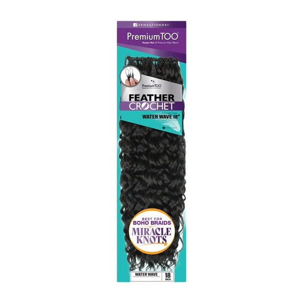 Premium Too Feather Crochet Water Wave 18 "