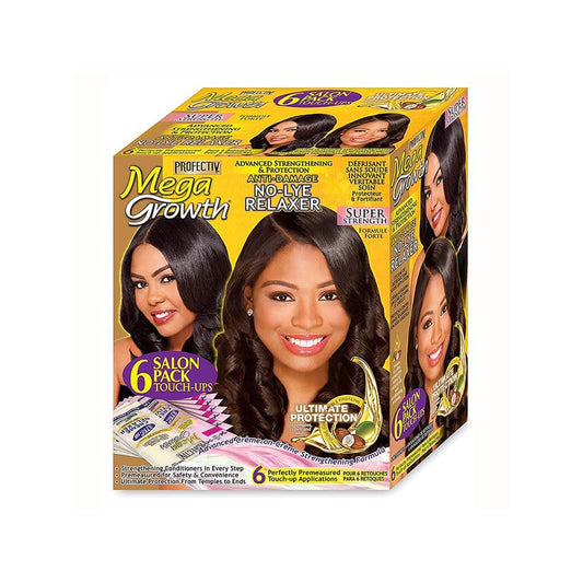 Profectiv Mega Growth No-Lye Relaxer Kit - 6 Touch Up - Super | Miami Beauty Supply