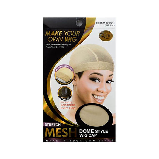 Qfitt - Mesh Dome style Wig Cap - Beige | Miami Beauty Supply