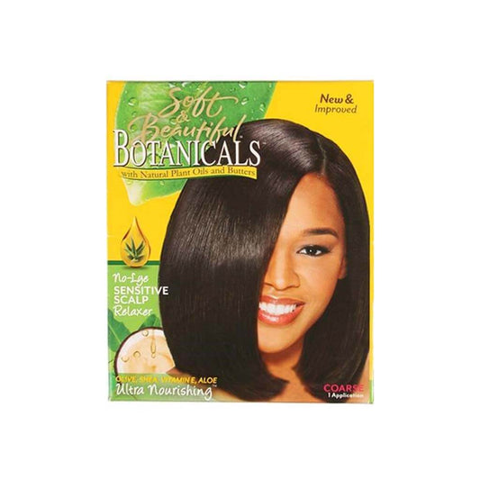 Soft & Beautiful Botanicals No-Lye Sensitive Scalp Relaxer Kit - Coarse | Miami Beauty Supply