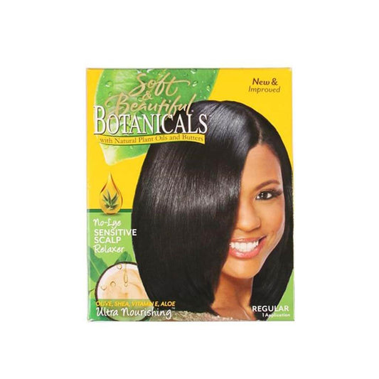 Soft & Beautiful Botanicals No-Lye Sensitive Scalp Relaxer Kit - Regular | Miami Beauty Supply