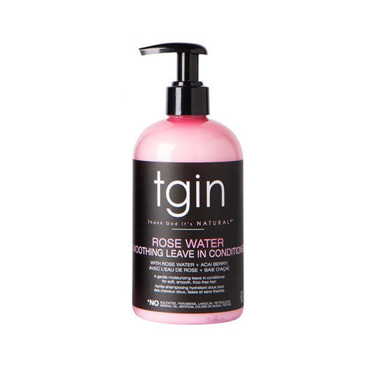 TGIN Rose Water Smoothing Leave in Conditioner (13oz) | Miami Beauty Supply