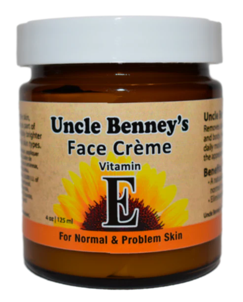 Uncle Benney's Vitamin E Face Crème | Cream - remove dark marks and maintain healthy skin  4 OZ
