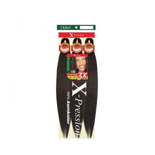 X-PRESSION BRAID-PRE STRETCHED BRAID 42" 3X | Miami Beauty Supply