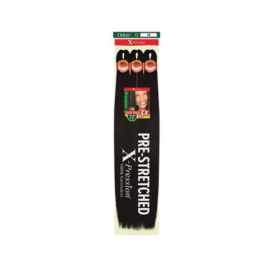 X-PRESSION BRAID-PRE STRETCHED BRAID 72" 3X | Miami Beauty Supply