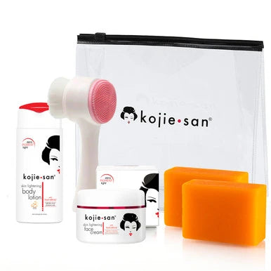 Kojie San Face & Body Whitening Mini Set PLUS with Soap, Face Cream, and Environmental Protection 150ml Body Lotion! - Wholesale