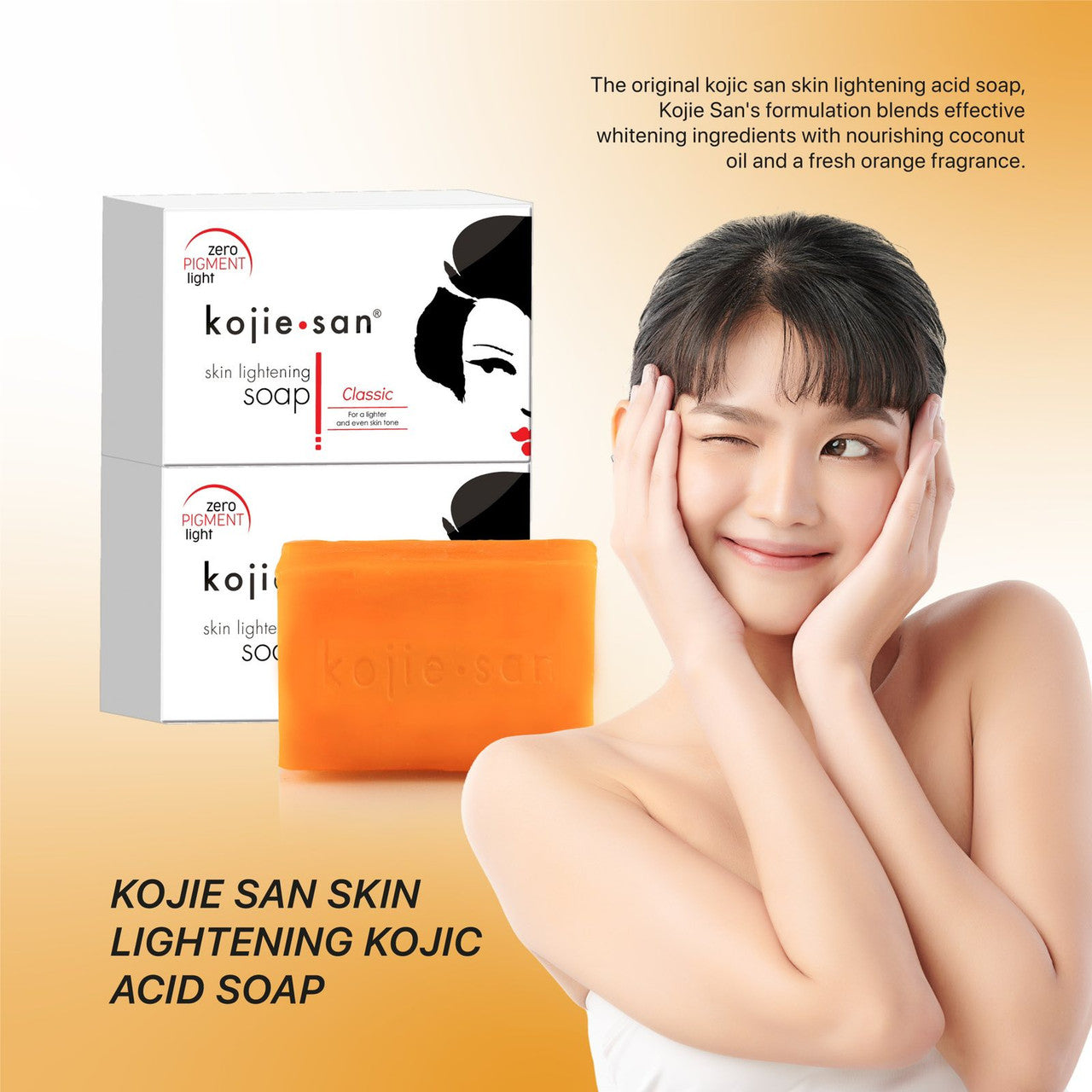 20 Pack of Kojie San Skin Lightening Kojic Acid Soap - 65g