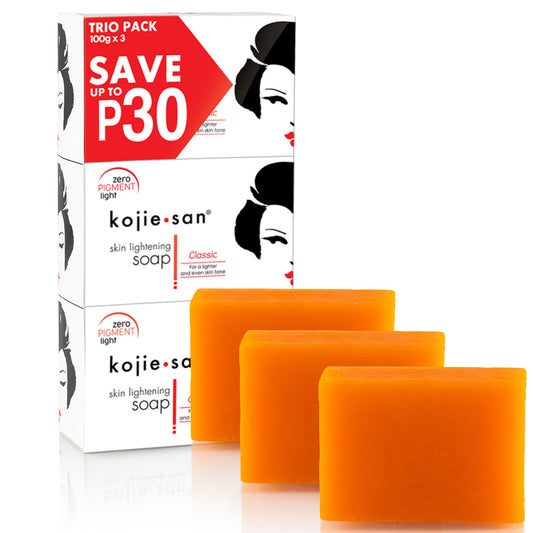 20 Packs of Kojie San Skin Lightening Kojic Acid Soap 3 Bars - 100g - SUPER SALE - BEST PRICE EVER!