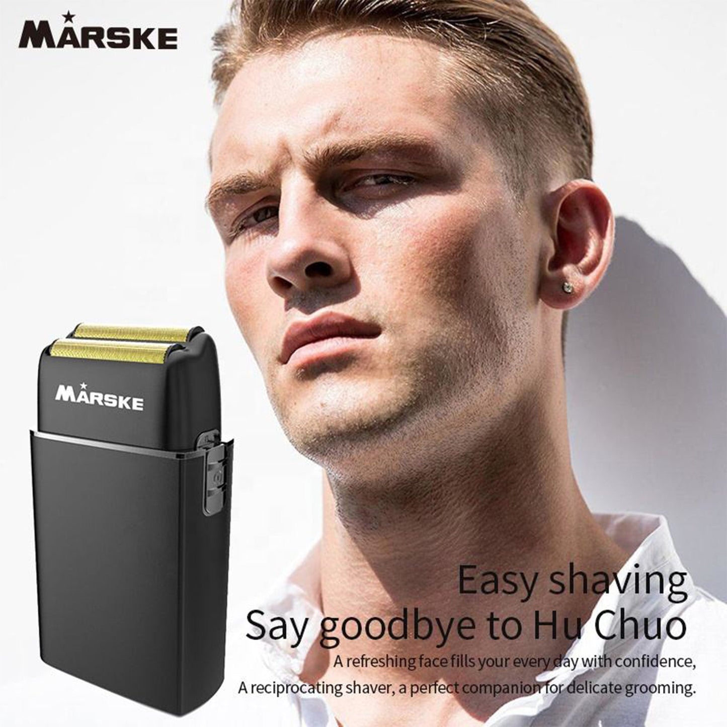 MARSKE Professional Wireless Dual Head Shaver[ Online Only)
