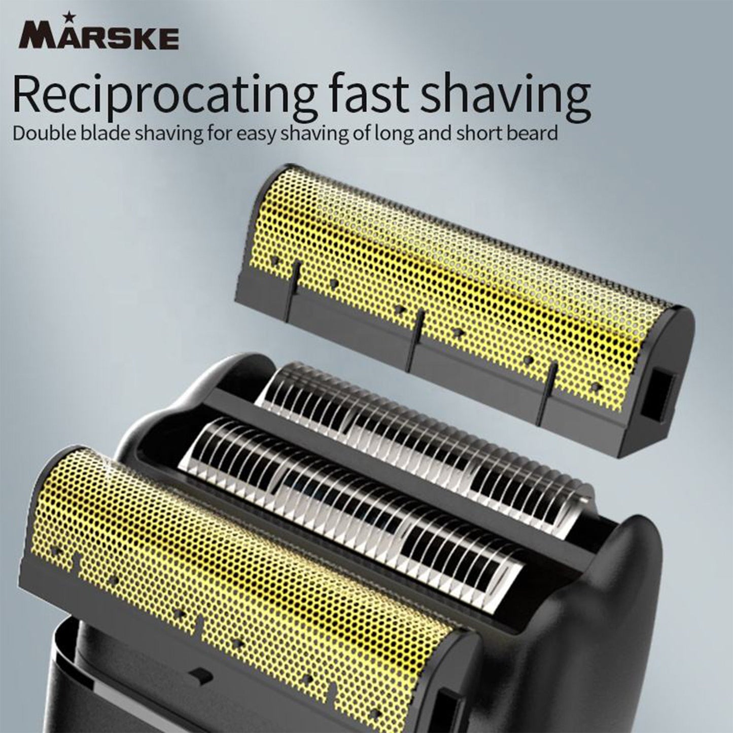 MARSKE Professional Wireless Dual Head Shaver[ Online Only)