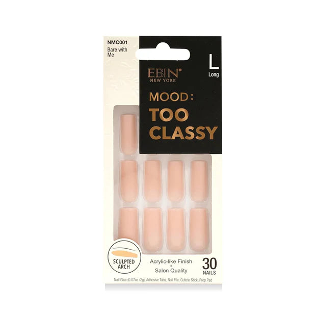 Ebin Nail Mood: Too Classy - Bare with Me #NMC001 (L)