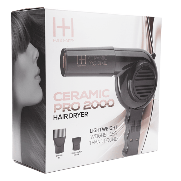 ANNIE HOT& HOTTER CERAMIC PRO 2000 DRYER WITH EXTRA PIKS