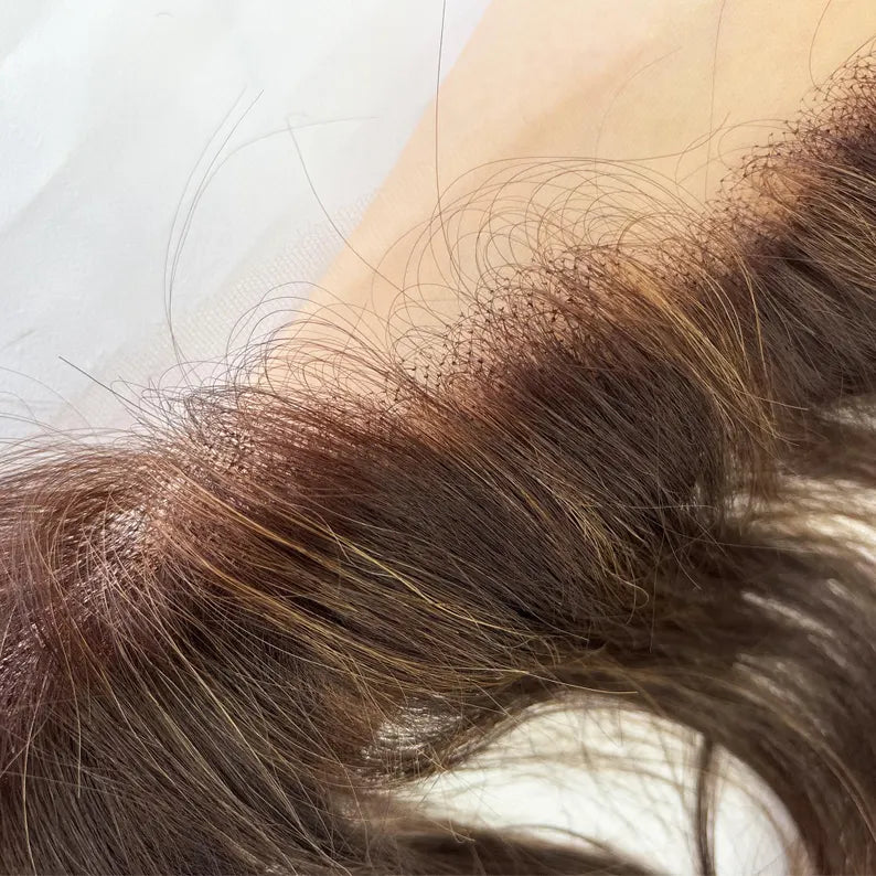 HD HAIRLINE TOPPER 16" #4 STRAIGHT 2" X 13"