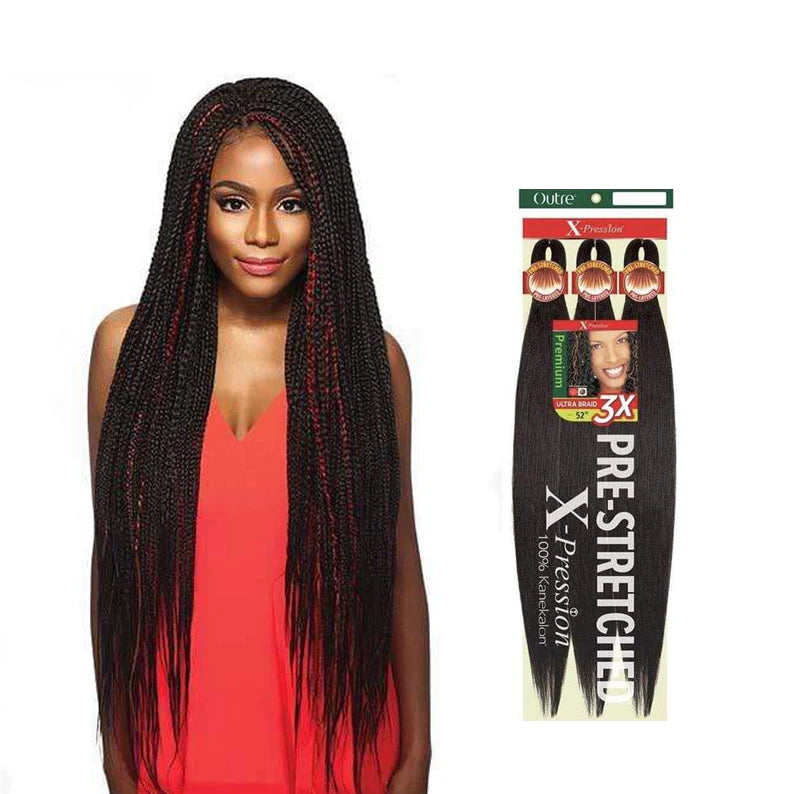 3x X-Pression Pre-Stretched Ultra Braid 52"  [55 PCS ]