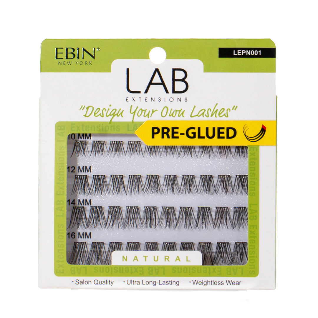 LAB EXTENSIONS DIY Cluster Lashes - Natural (Pre-glued