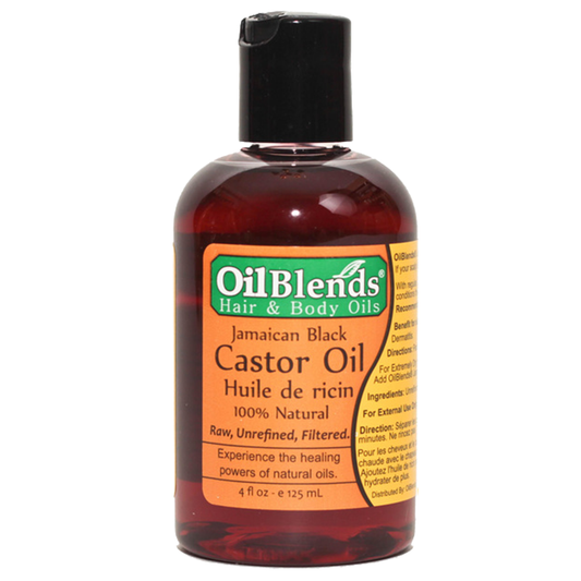 OilBlends Jamaican Black Castor Oil Natural for Hair, Scalp, and Skin 4oz