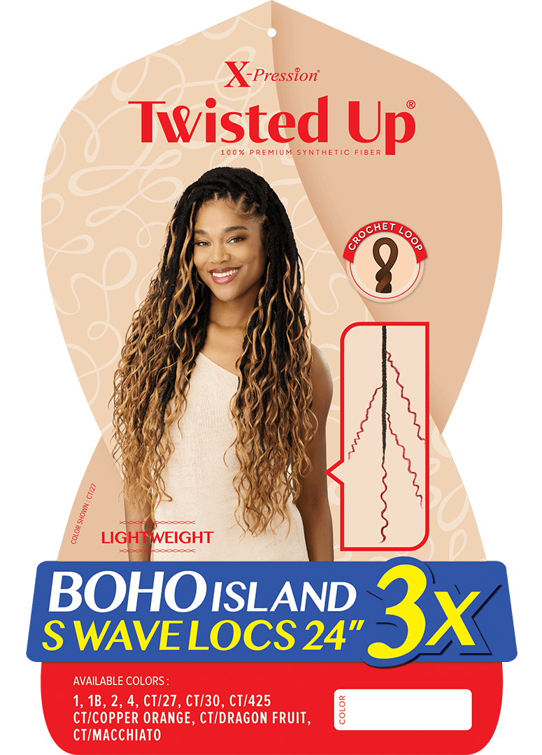 Boho Island S Wave Locs 24 3X