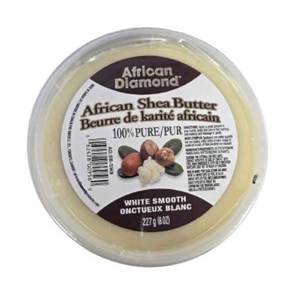 AFRICAN DIAMOND African Shea Butter – White Smooth  (8oz)
