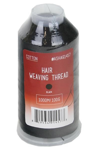 KIM & C Cotton Corn Style Weaving Thread (1000m/100g)[Black]