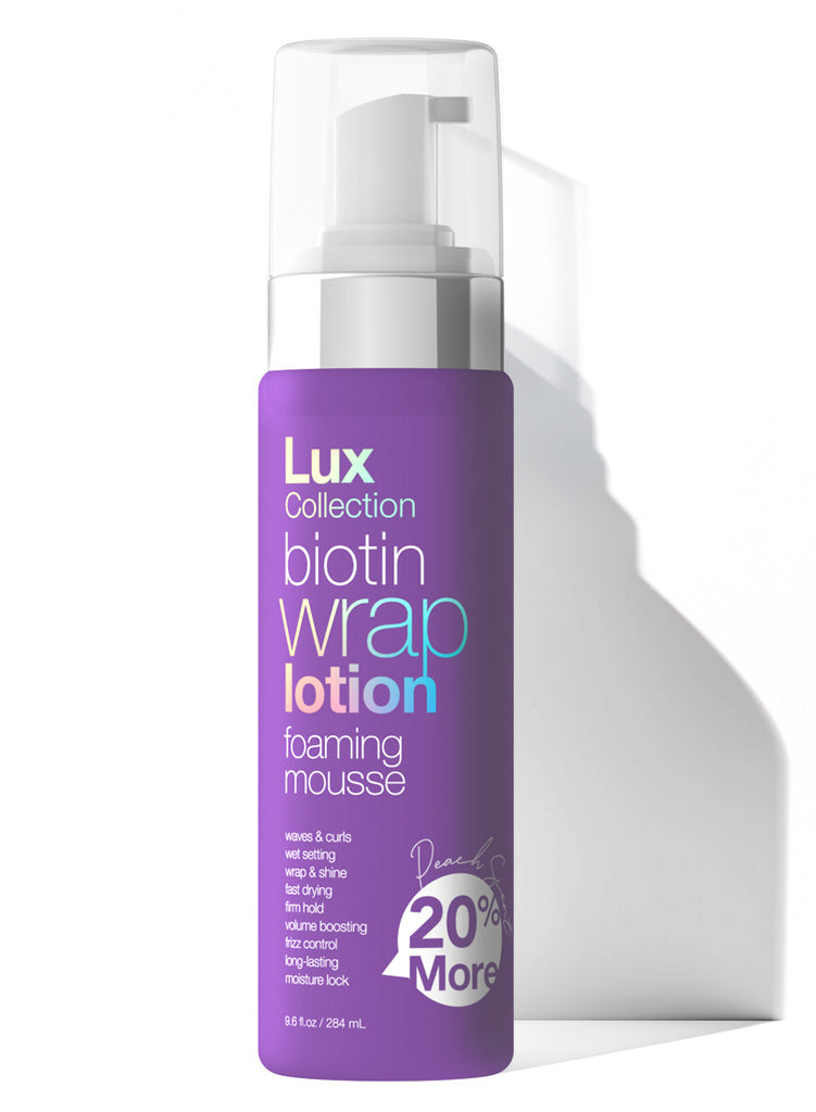 Lux Collection Biotin Wrap Lotion Foaming Mousse (9.6 oz