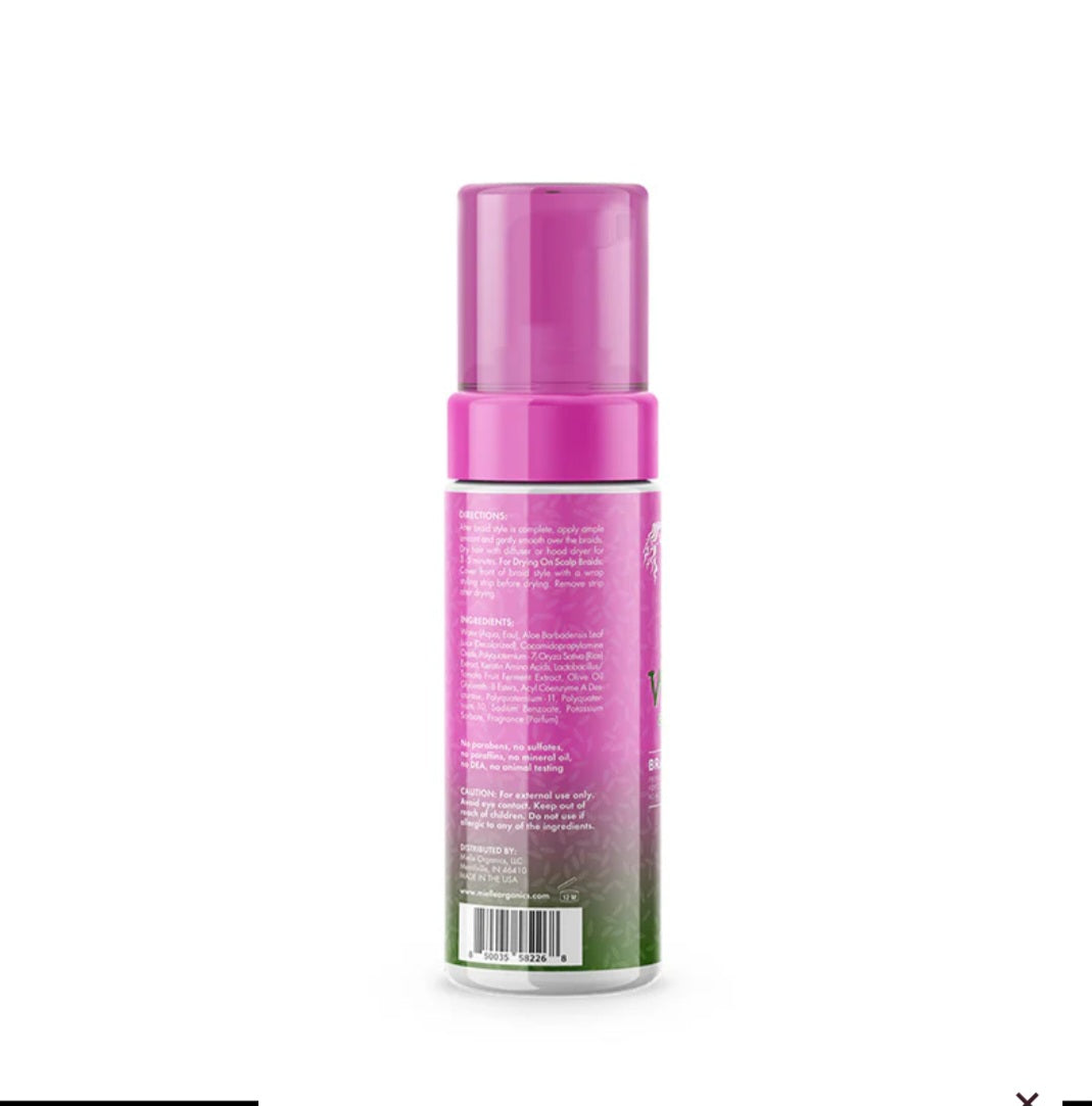 MIELLE ORGANICS RICE WATER & ALOE VERA Braid Set Foam 7.5oz