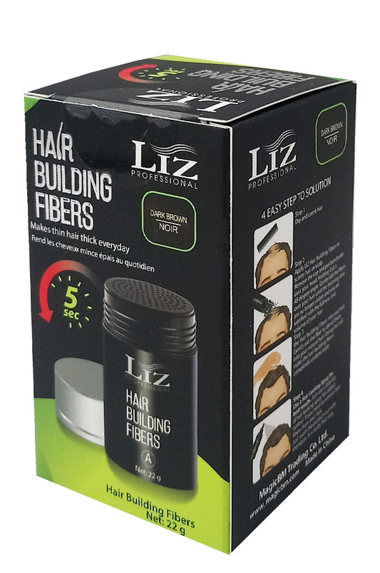 Liz Hair Building Fibers _ Dark Brown (22g)