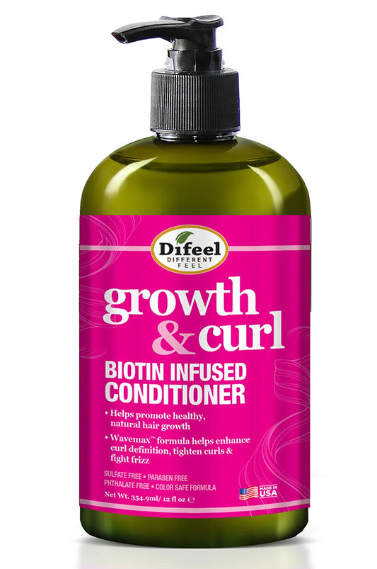 Difeel Growth & Curl Biotin Infused Conditioner (12 oz)