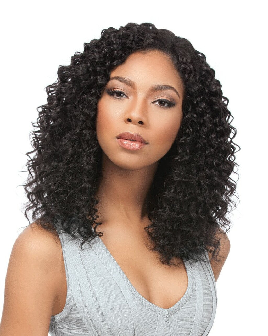 Sensationnel Empire Human Hair Weave 4pcs Multi Length + Free Closure - Deep Wave 12"14"16"