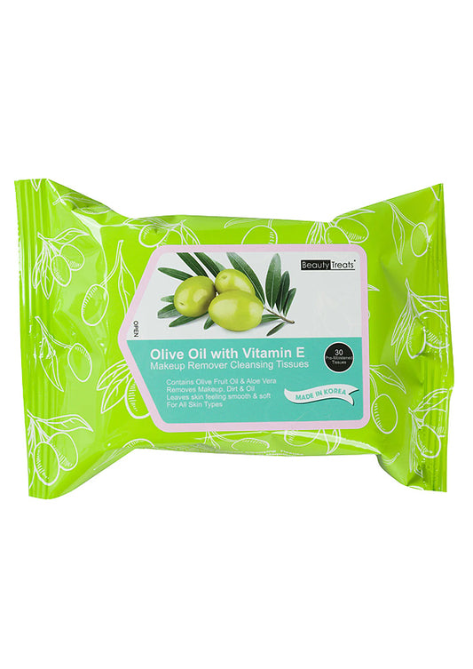 Beauty Treats Makeup Cleansing Tissues [Olive Oil] #