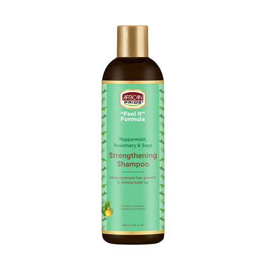 AFRICAN PRIDE Peppermint, Rosemary & Sage Strengthening Shampoo (12oz)
