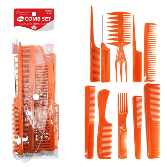 KIM & C 10pcs Comb Set