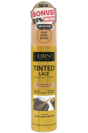 Ebin Tinted Lace Spray(150ml)-Light Warm Brown