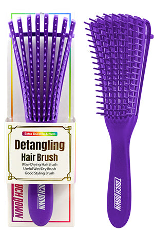 Touch Down Detangling Hair Brush (Purple