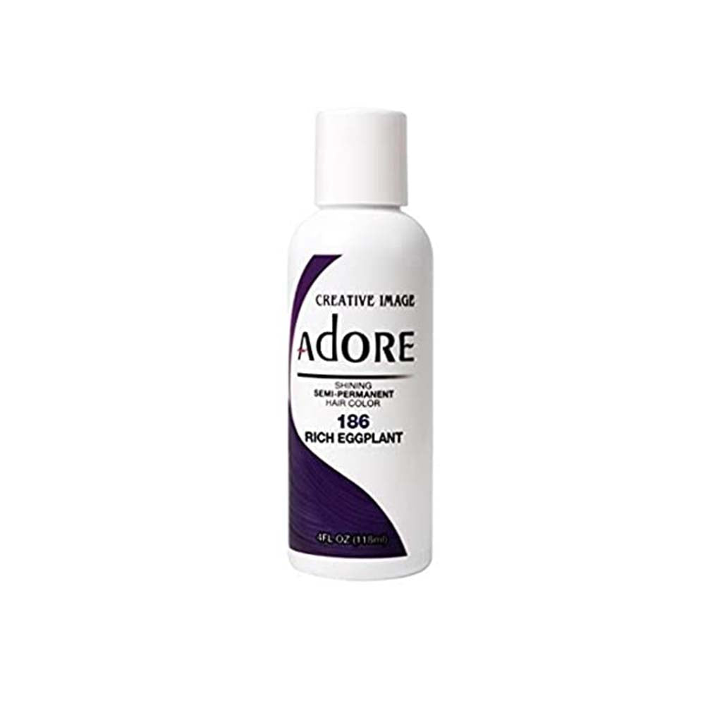 Adore - Semi Permanent Hair Color (4oz) - #186 Rich Eggplant | Miami Beauty Supply